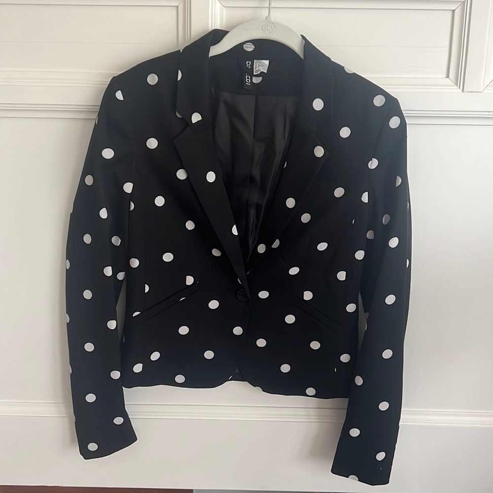 H&M polka dot blazer